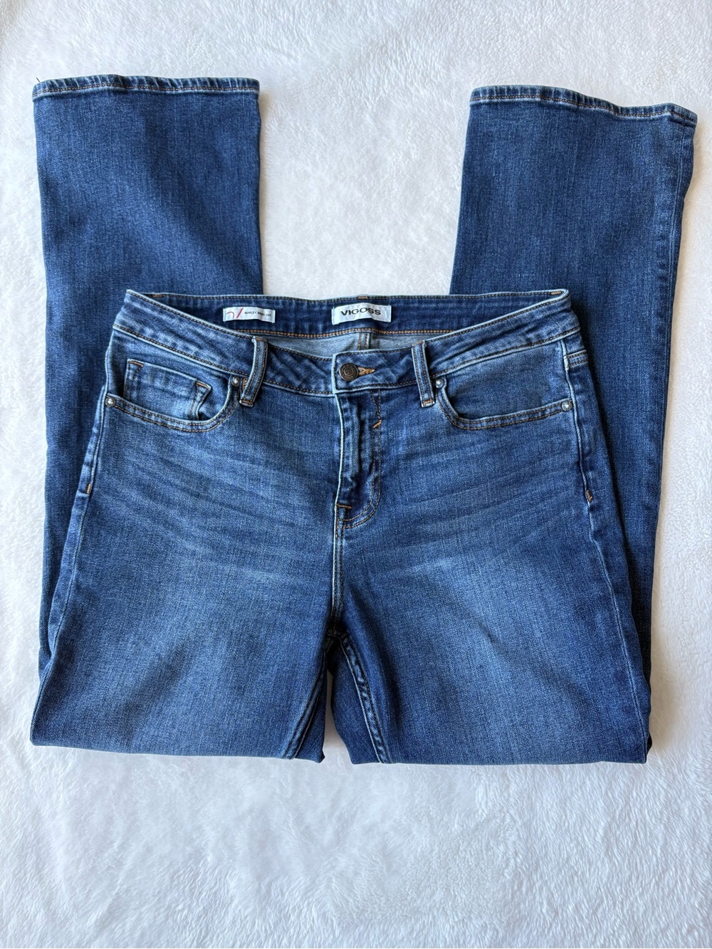 Vigoss Women’s Marley Boot Cut Jeans in Medium Blue Wash